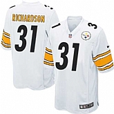 Nike Men & Women & Youth Steelers #31 Richardson White Team Color Game Jersey,baseball caps,new era cap wholesale,wholesale hats